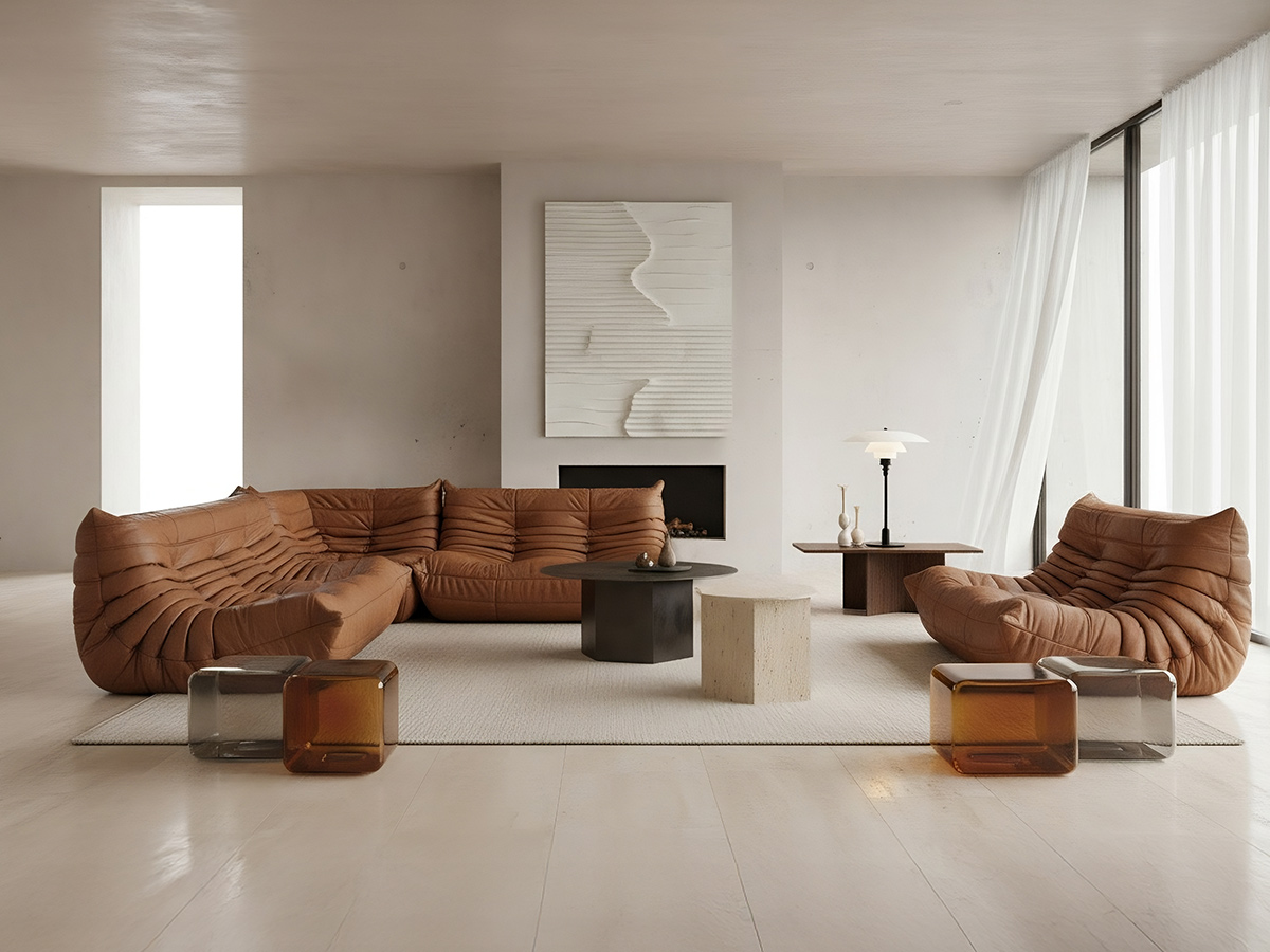 Ligne Roset Togo Two Seater Sofa