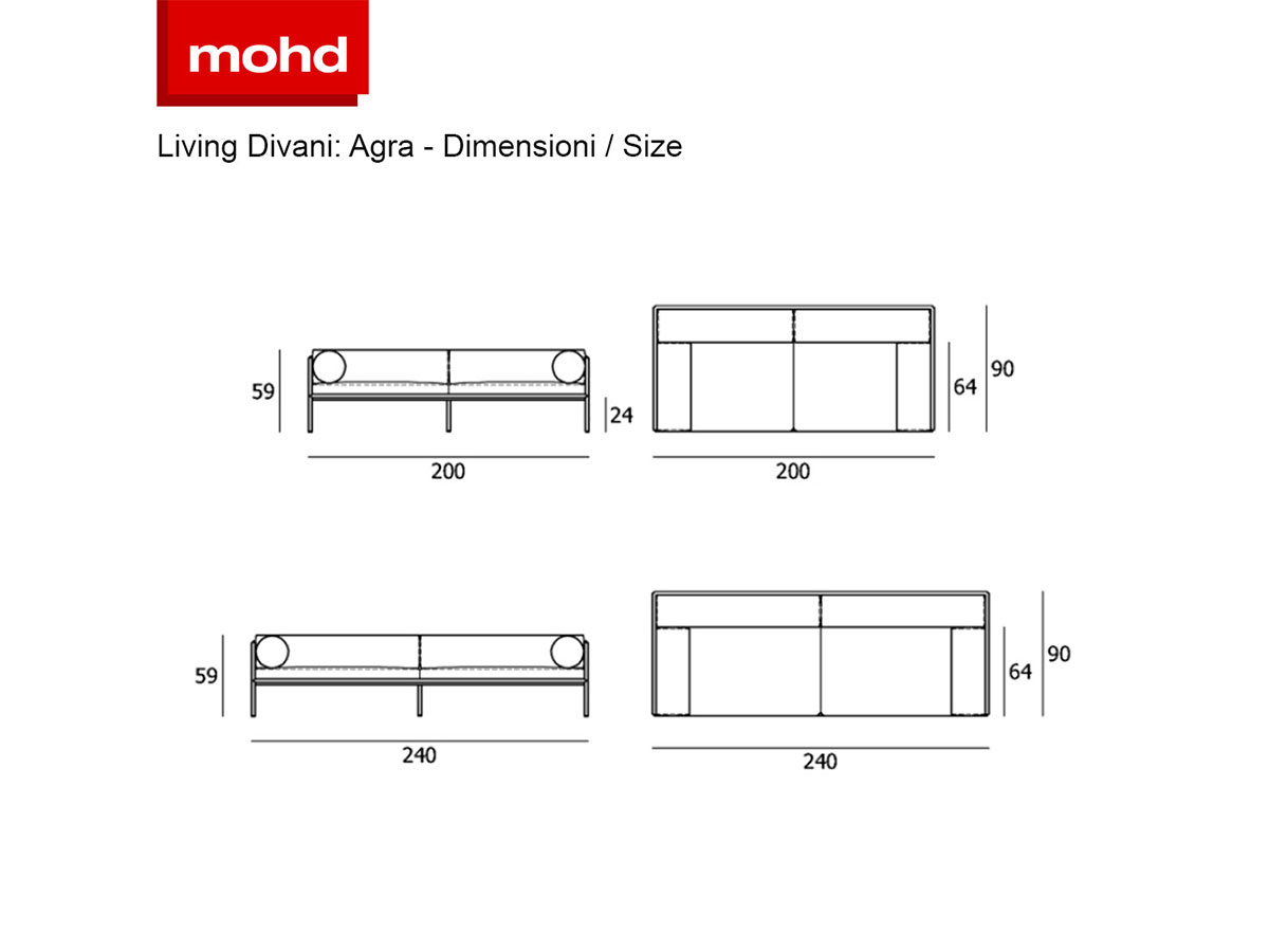 Living Divani Agra Sofa