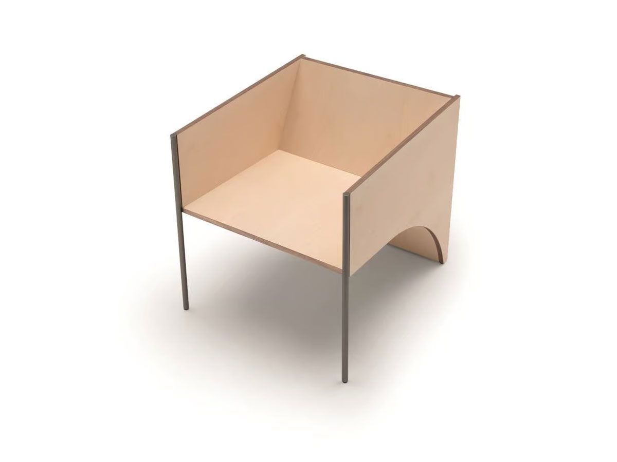 Living Divani Ark Small Armchair Without Cushion