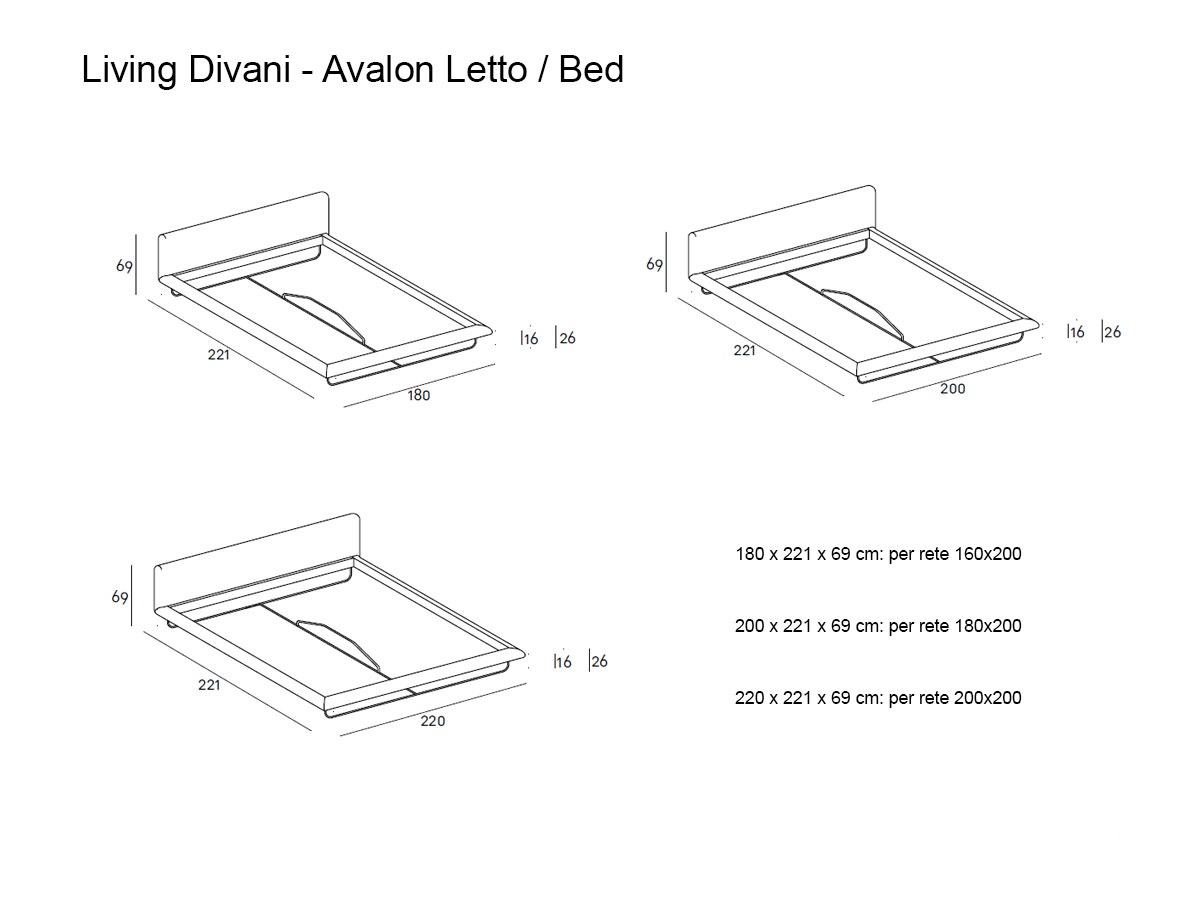 Living Divani Avalon Bed
