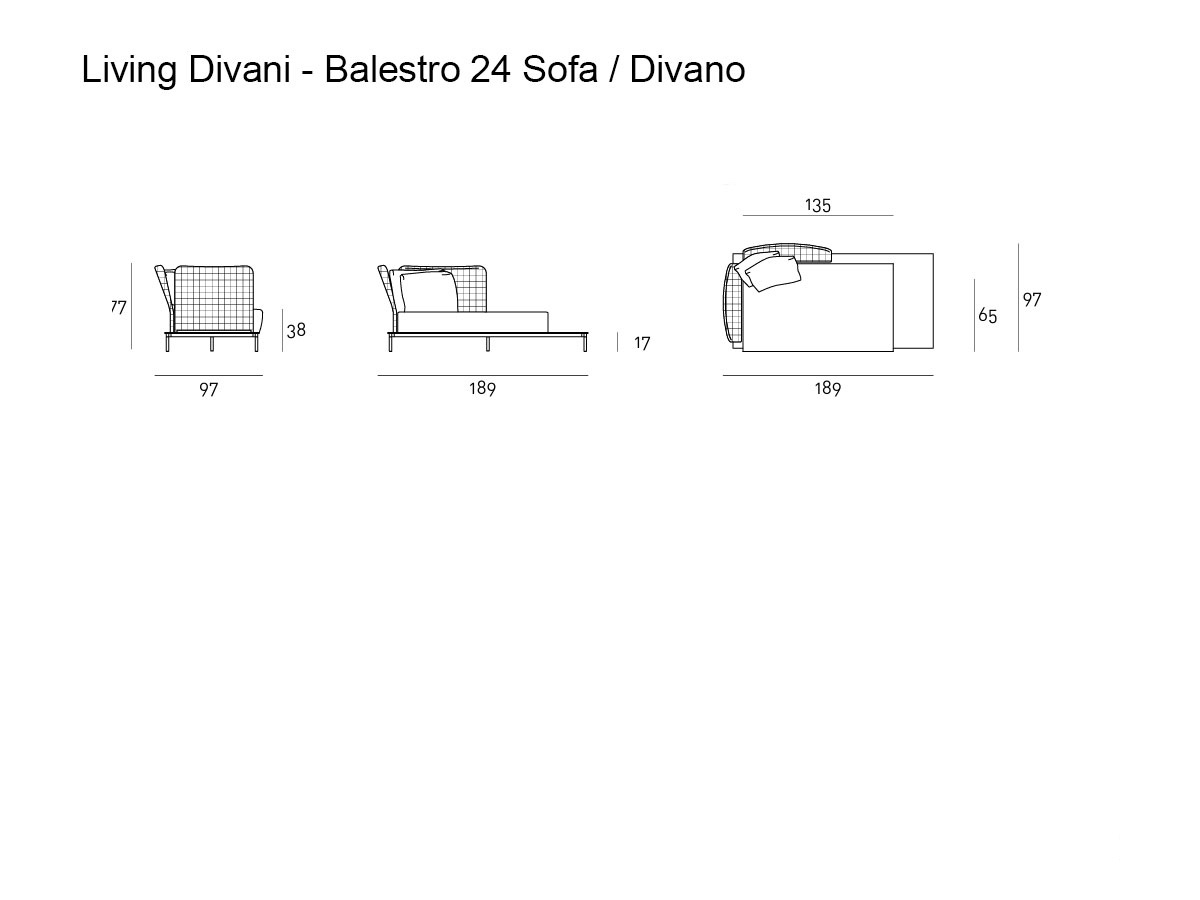 Living Divani Balestro 24 Sofa Outdoor