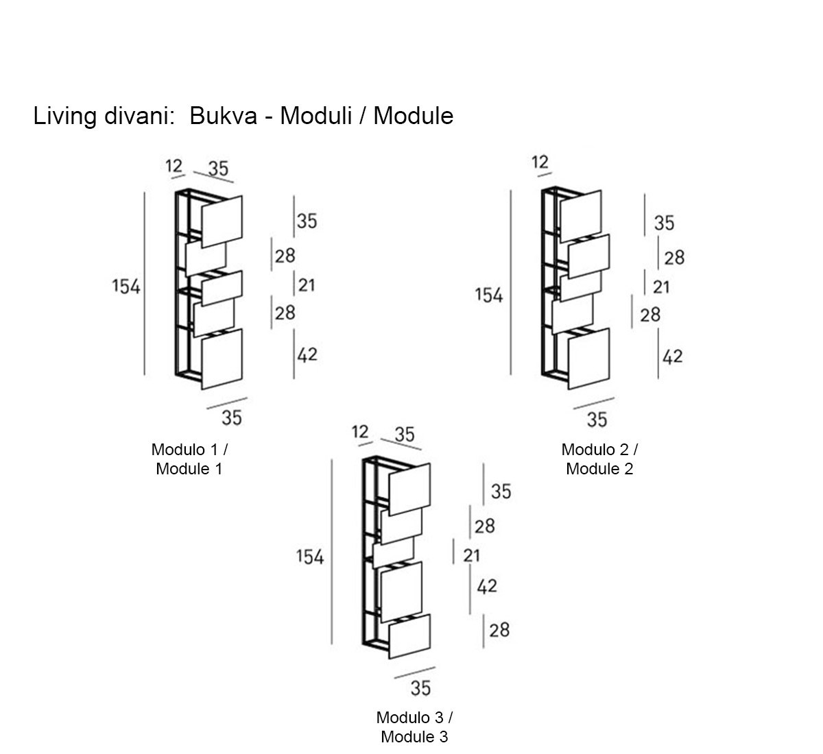 Living Divani Bukva Bookcase