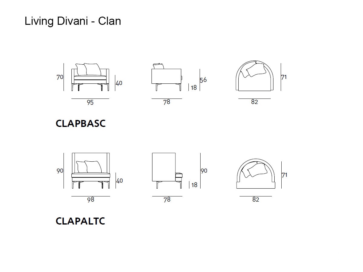 Living Divani Clan Round Armchair