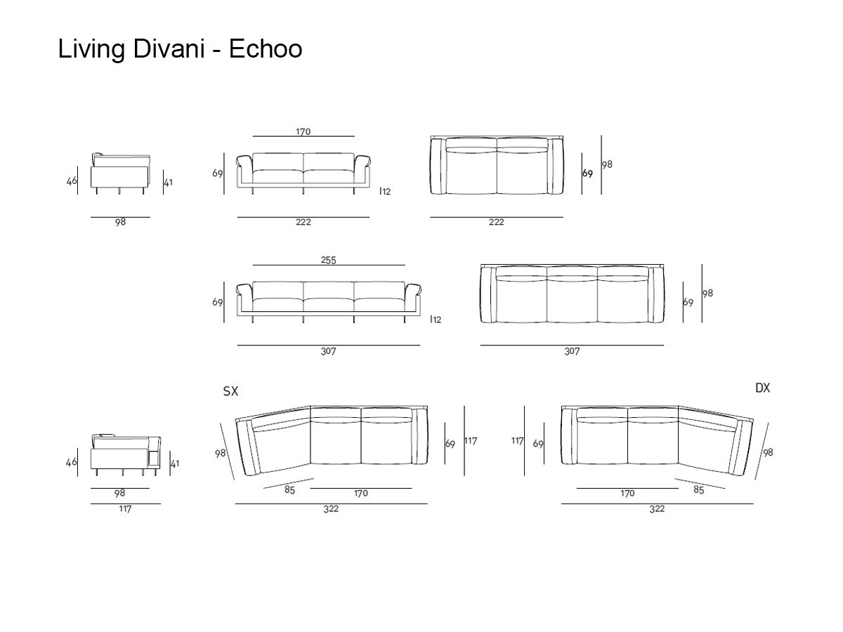 Living Divani Echoo Sofa Collection