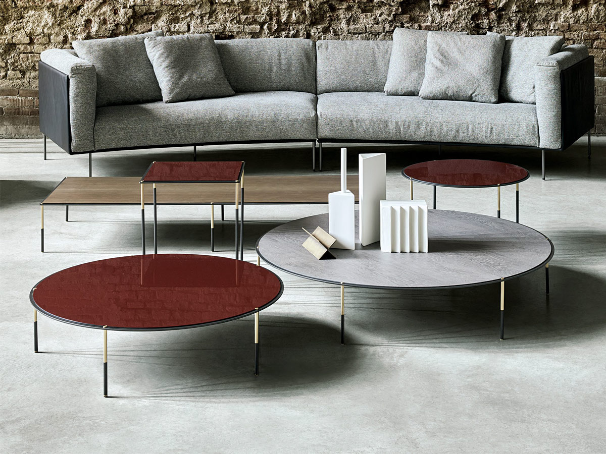 Living Divani Era Coffee Table O 60 Walnut Stained Canaletto