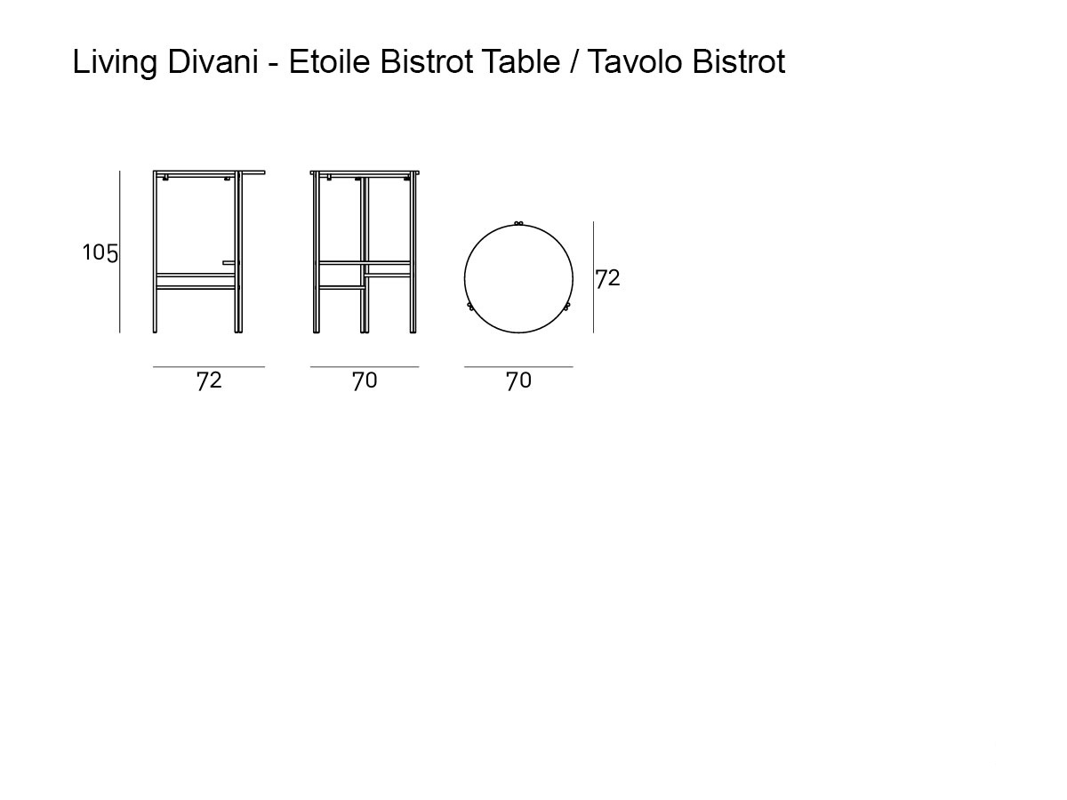 Living Divani Etoile Bistrot Table