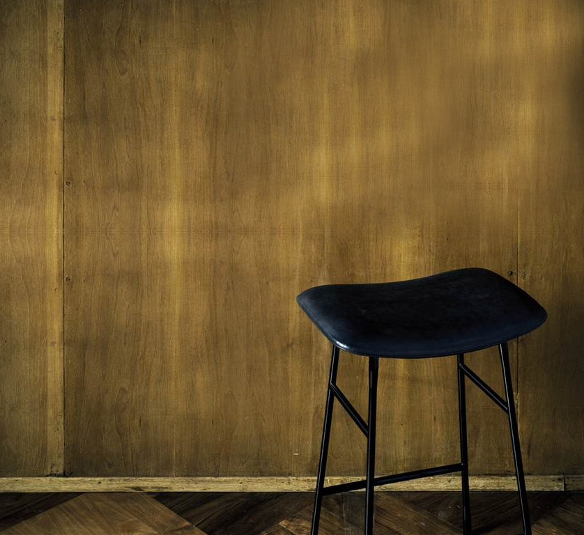 Living Divani Hinge Stool With Upholstered Seat