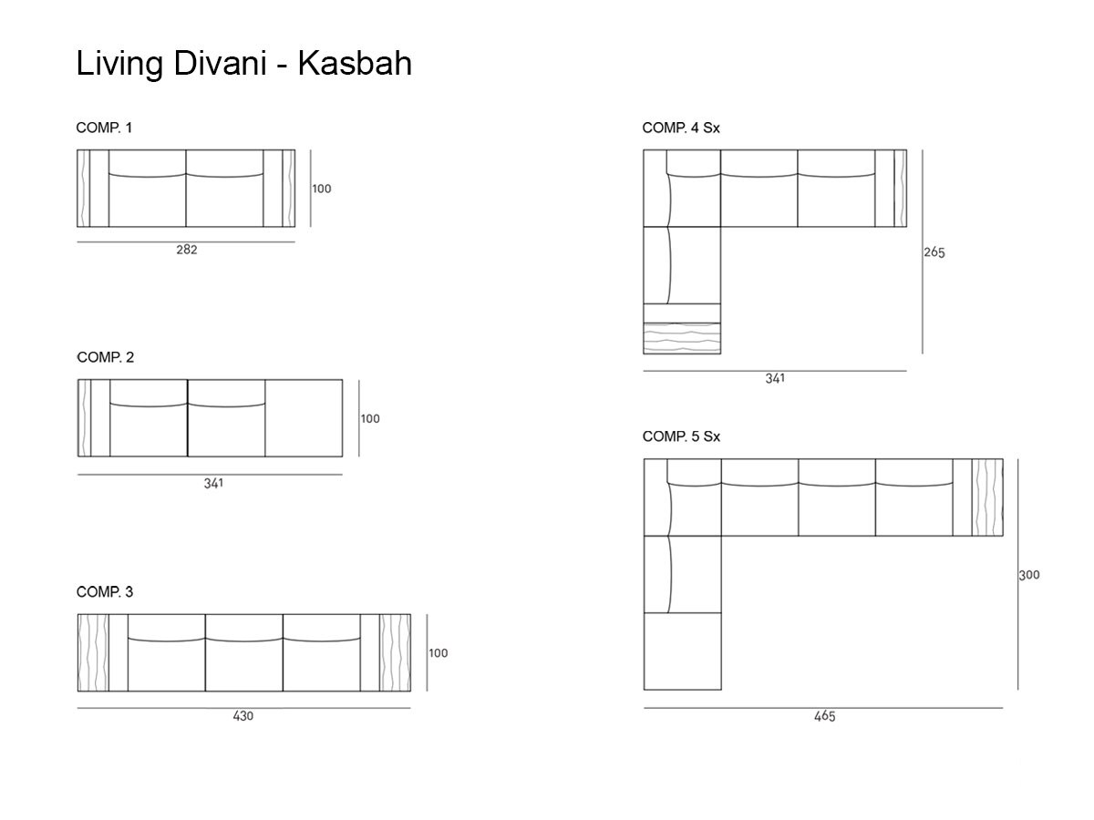 Living Divani Kasbah Sofa Collection