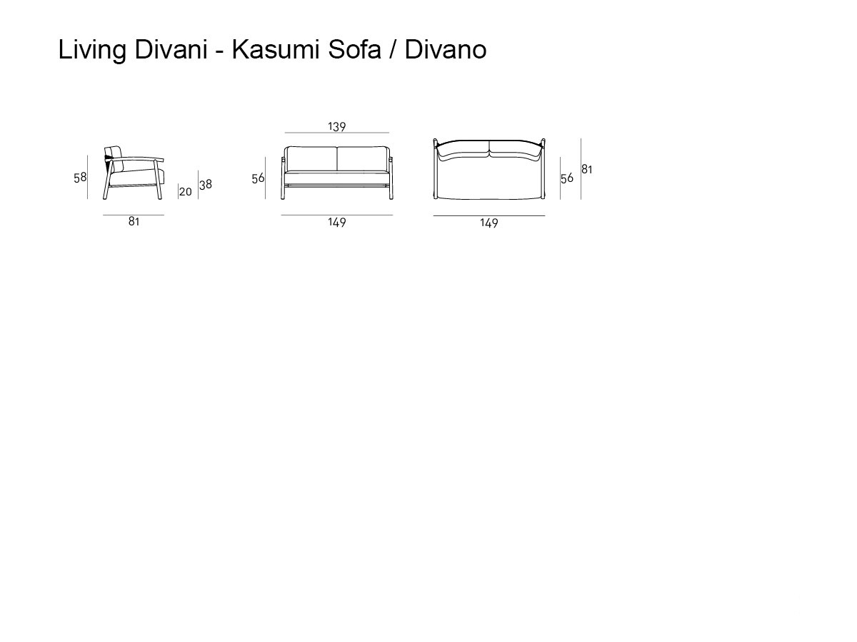 Living Divani Kasumi Sofa Outdoor