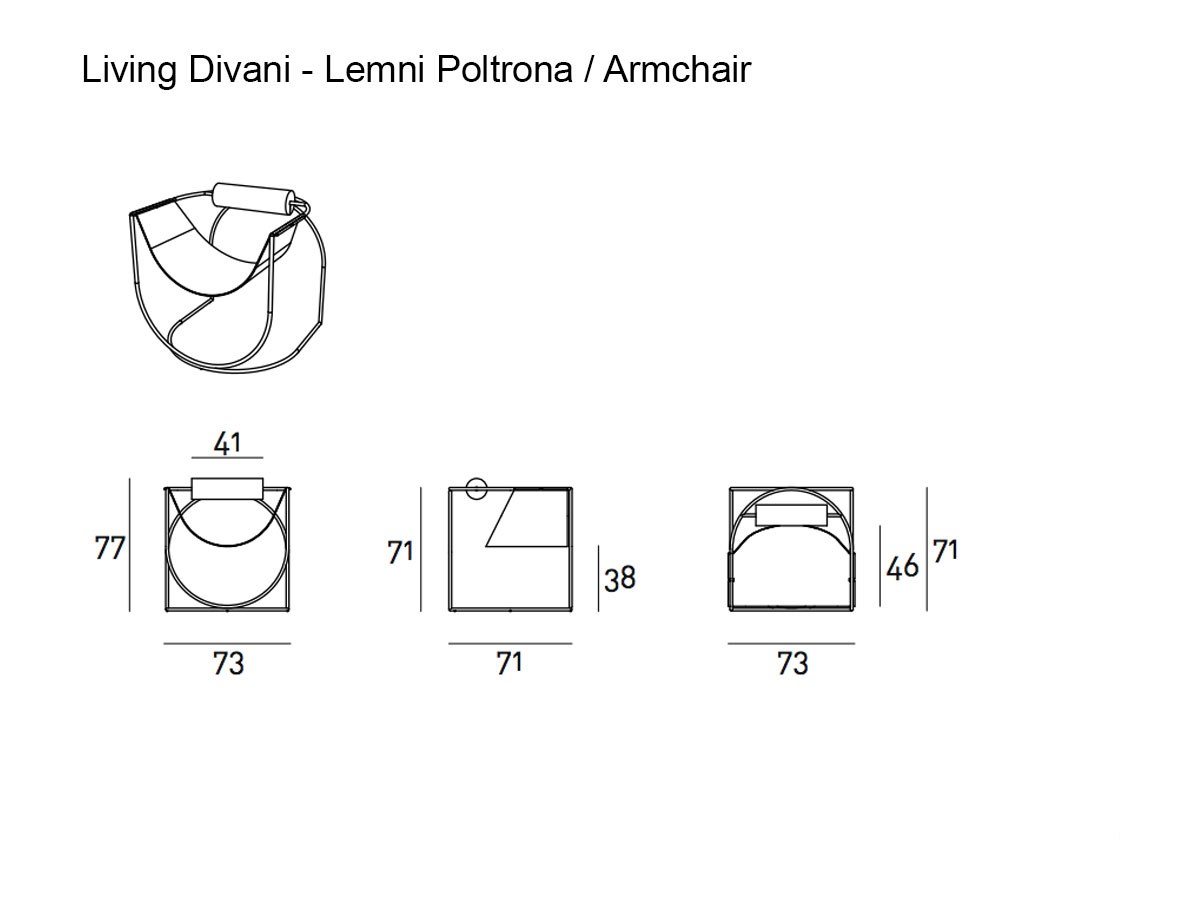 Living Divani Lemni Armchair