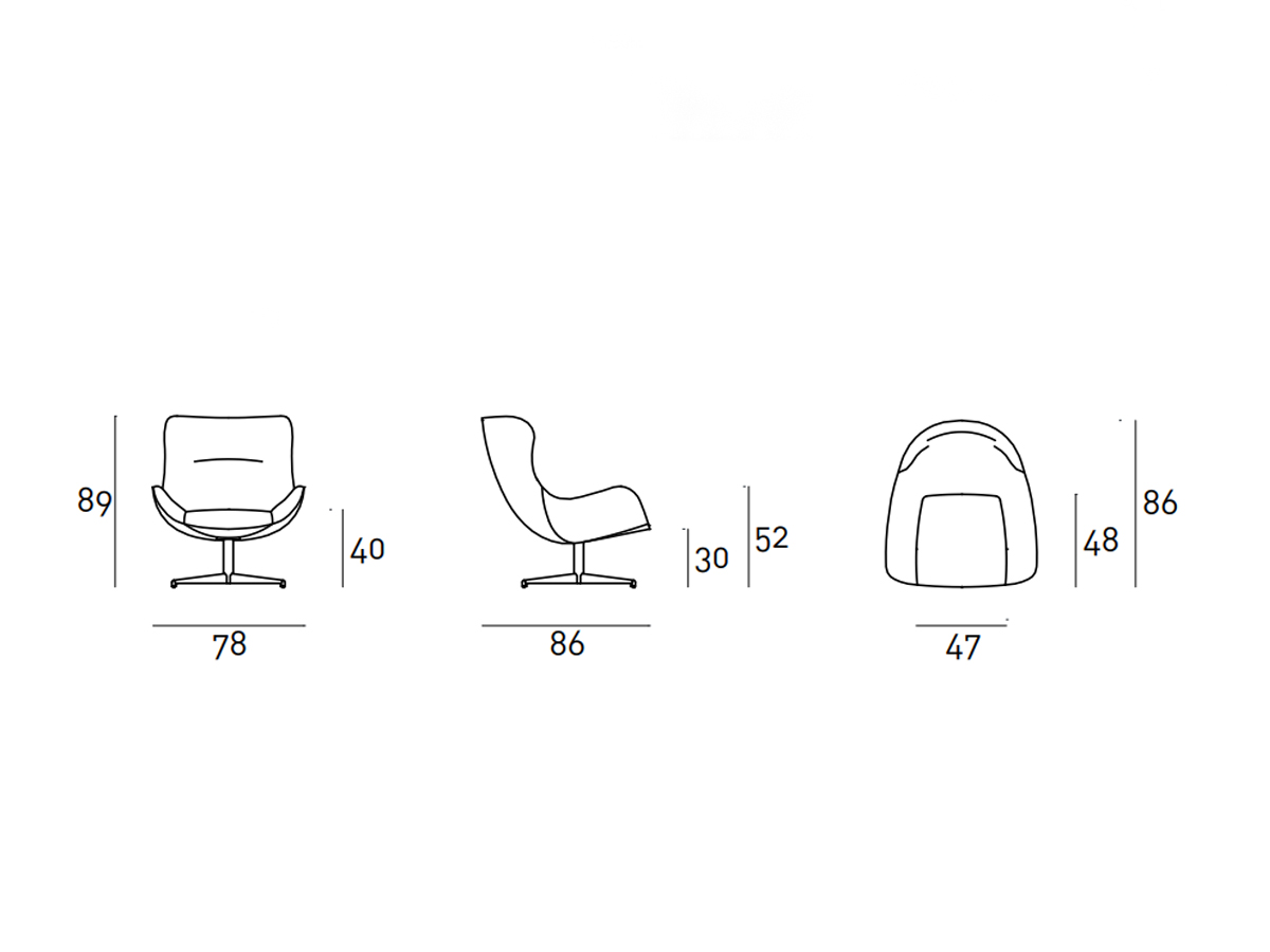 Living Divani Oolong Armchair