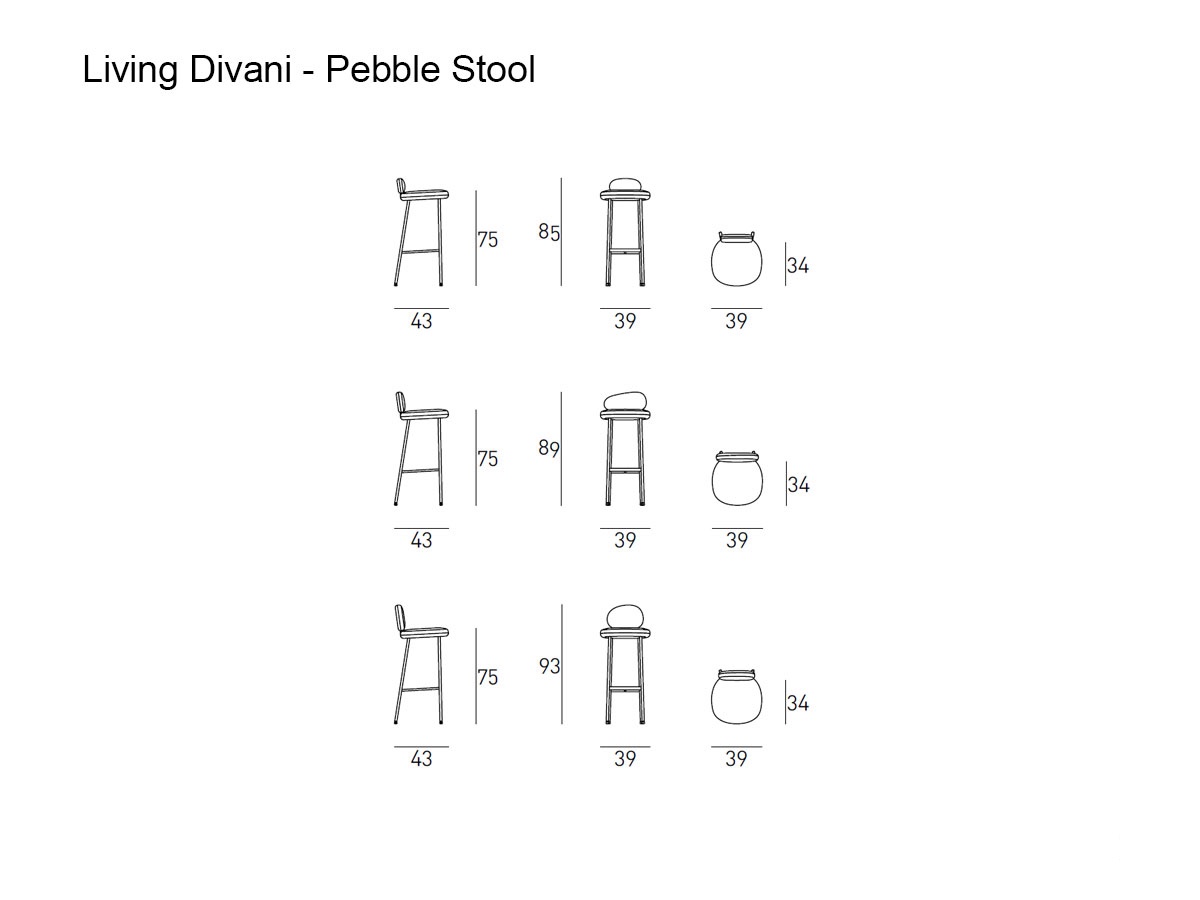 Living Divani Pebble Stool