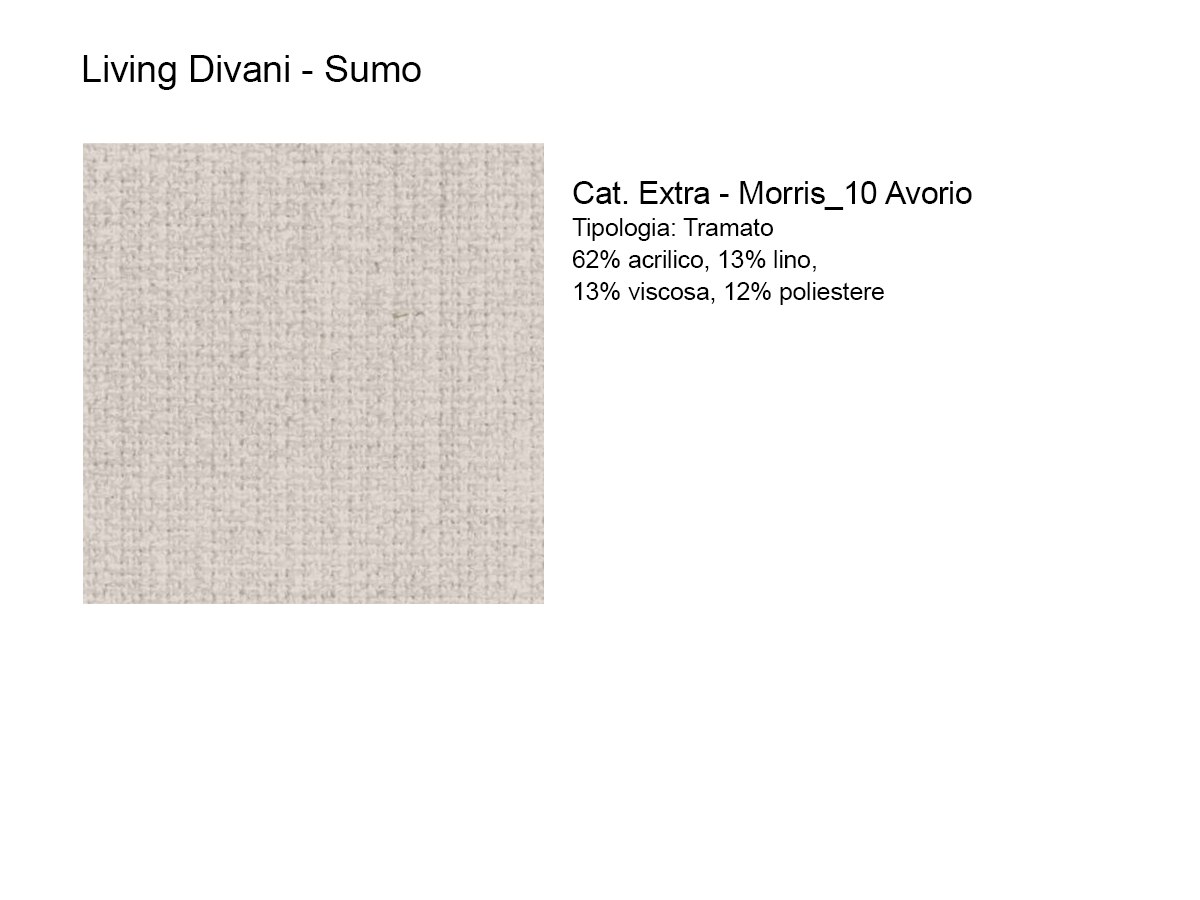 Living Divani Sumo Sofa Morris 10 Ivory