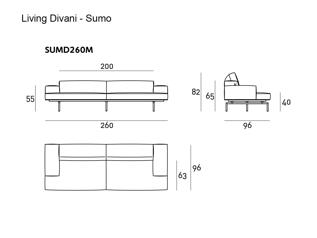 Living Divani Sumo Sofa Morris 10 Ivory
