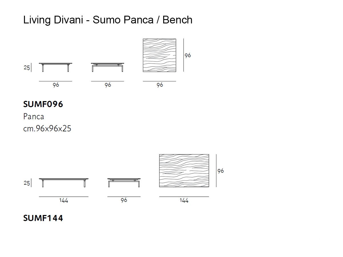 Living Divani Sumo Bench