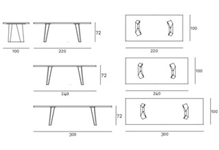 Living Divani Wedge Table