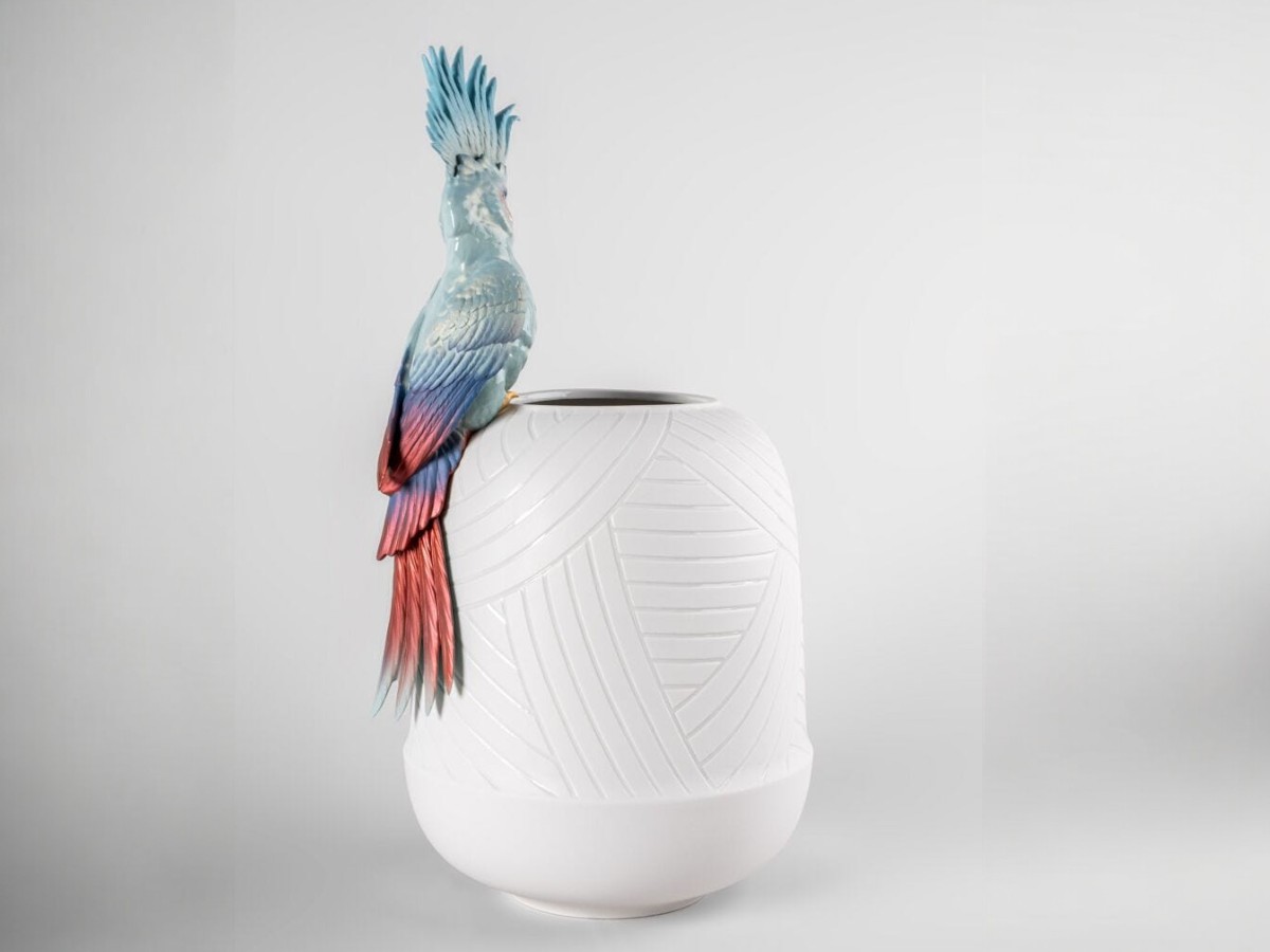 Lladró Cockatoo Vase