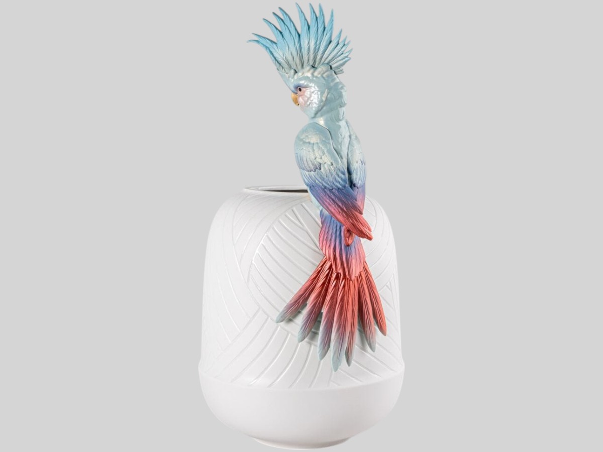 Lladró Cockatoo Vase