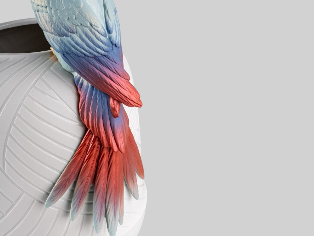 Lladró Cockatoo Vase