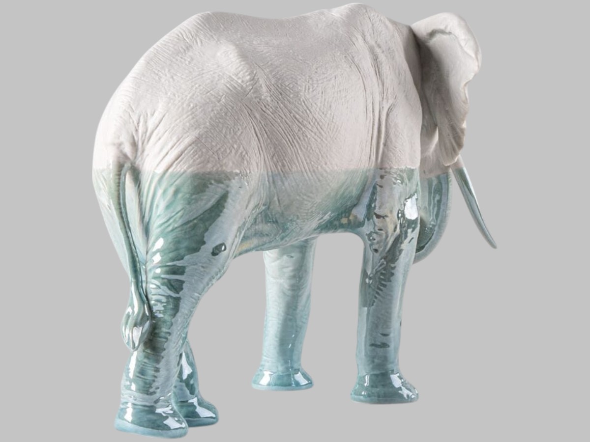 Lladró Elephant Underwater Sculpture