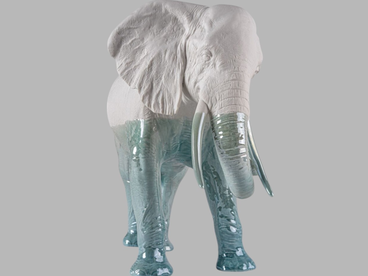 Lladró Elephant Underwater Sculpture