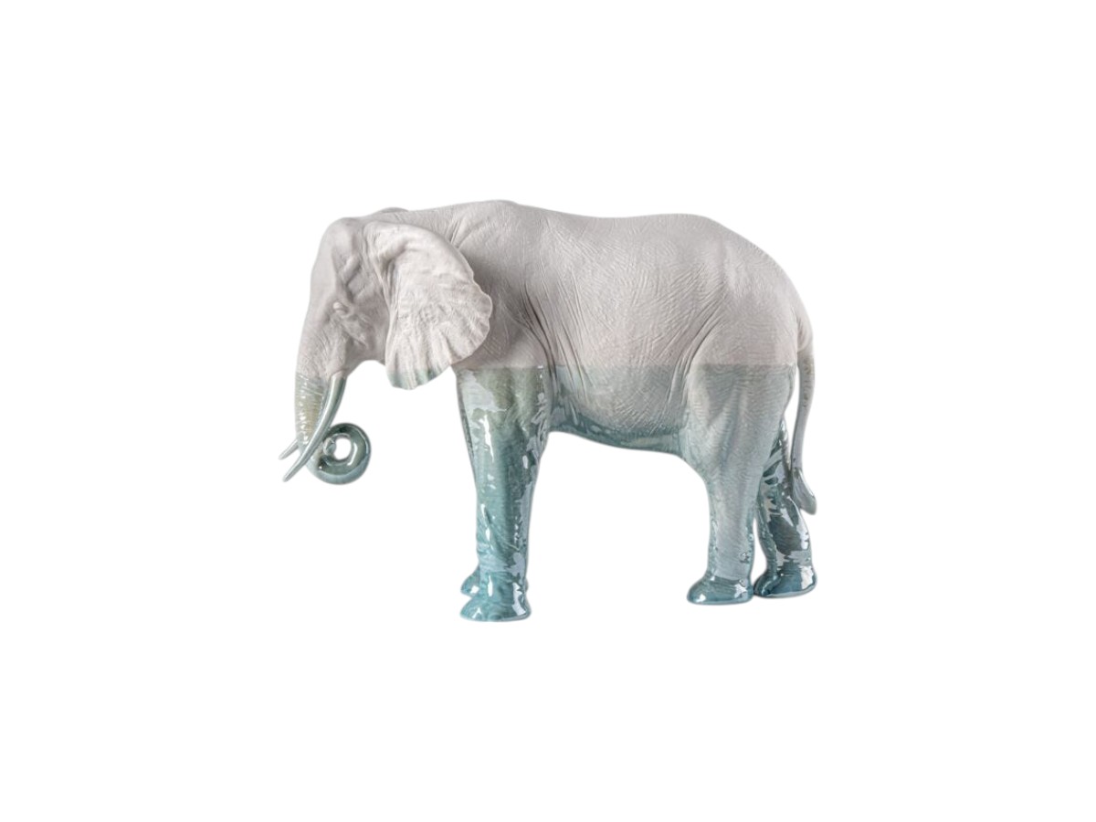 Lladró Elephant Underwater Sculpture