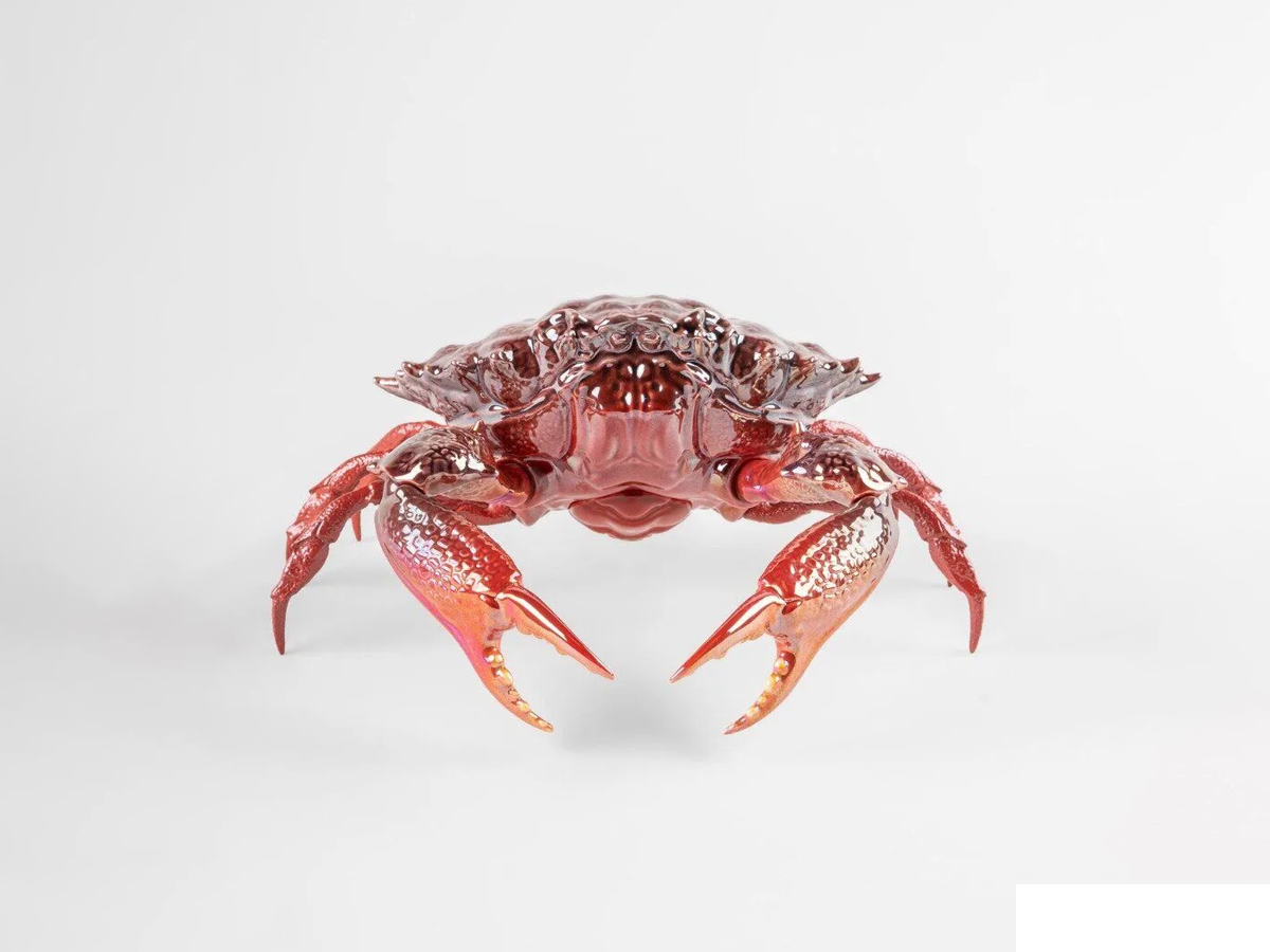 Lladró Crab Sculpture Red