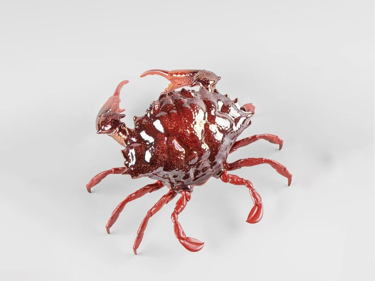 Lladró Crab Sculpture Red