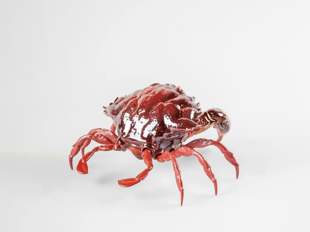 Lladró Crab Sculpture Red