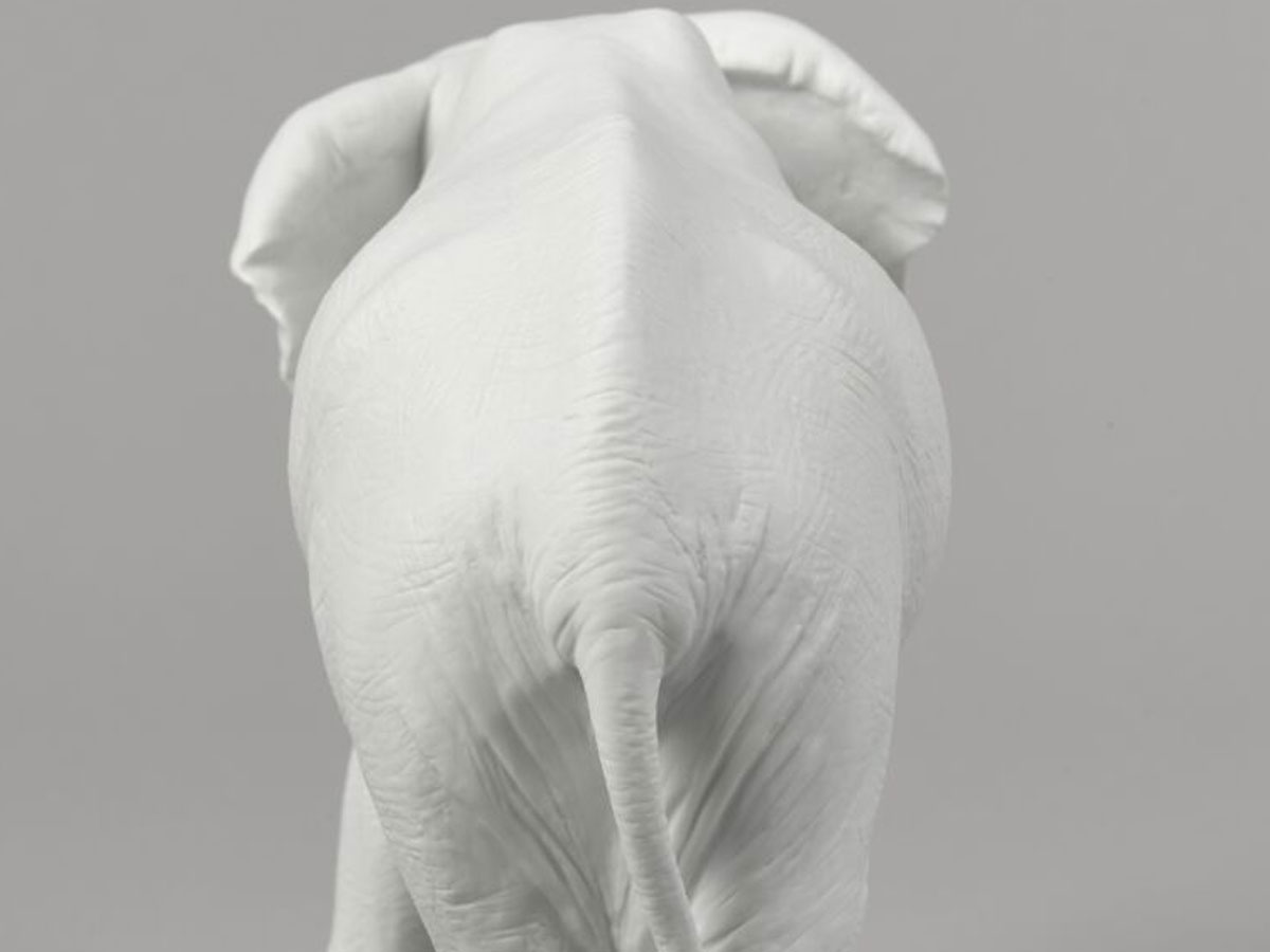 Lladró Leading The Way Elephants Sculpture White