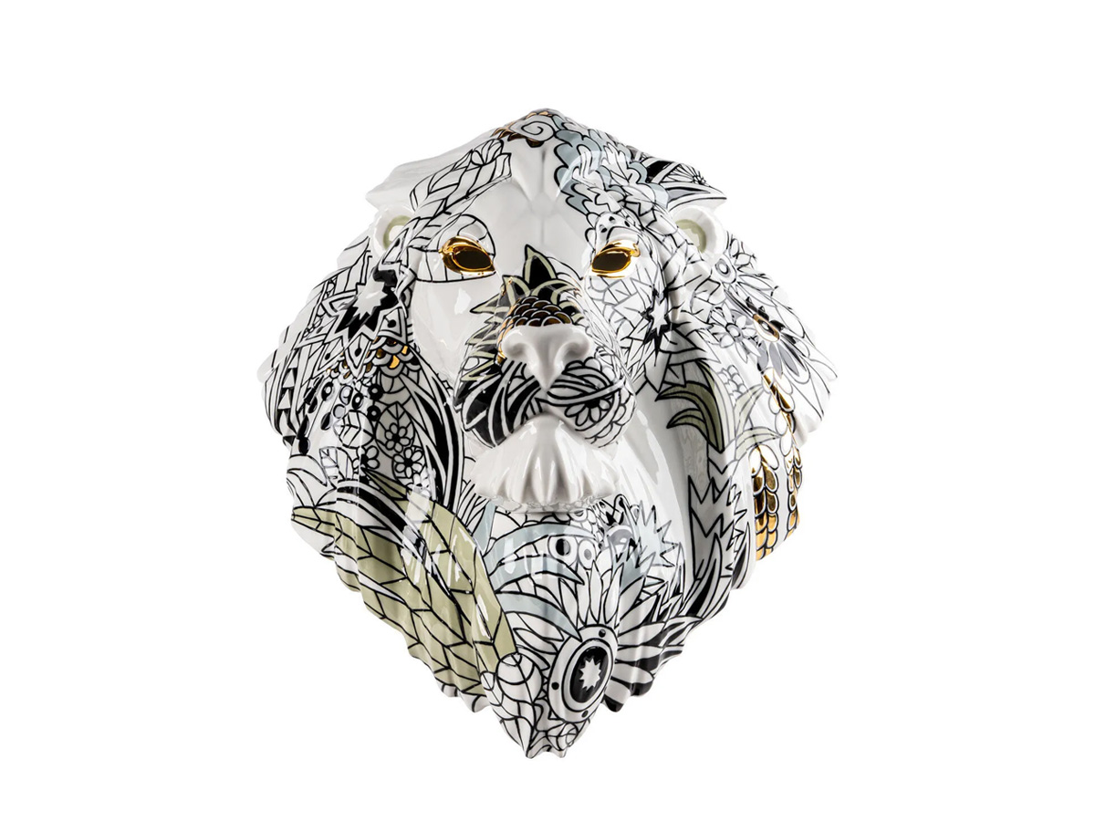 Lladró Lion Mask Wild Nature