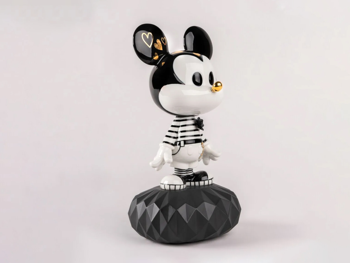 Lladró Mickey Mouse Black And White Sculpture