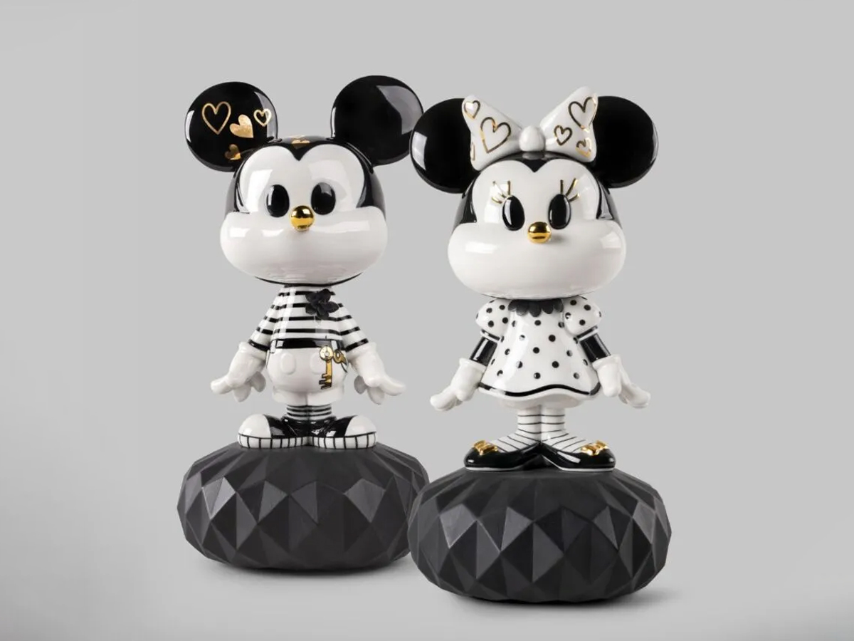 Lladró Minnie Black And White Sculpture