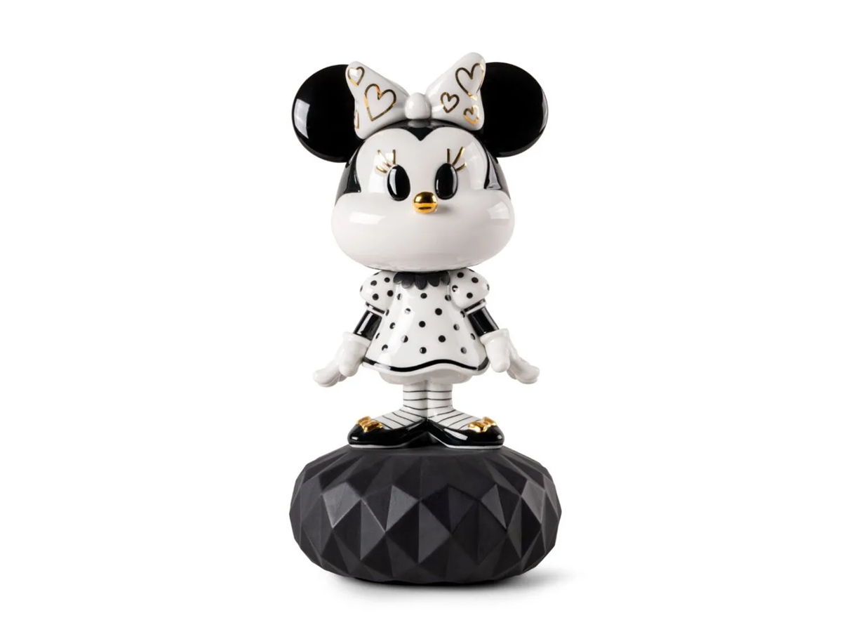 Lladró Minnie Black And White Sculpture
