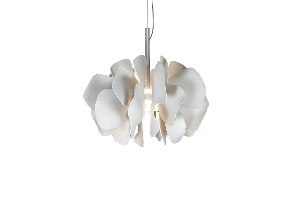 Lladró Nightbloom Suspension Lamp White