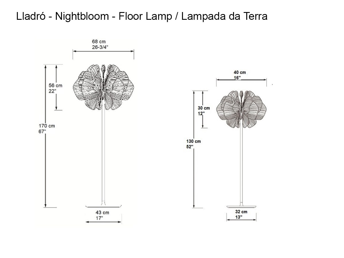 Lladró Nightbloom Floor Lamp