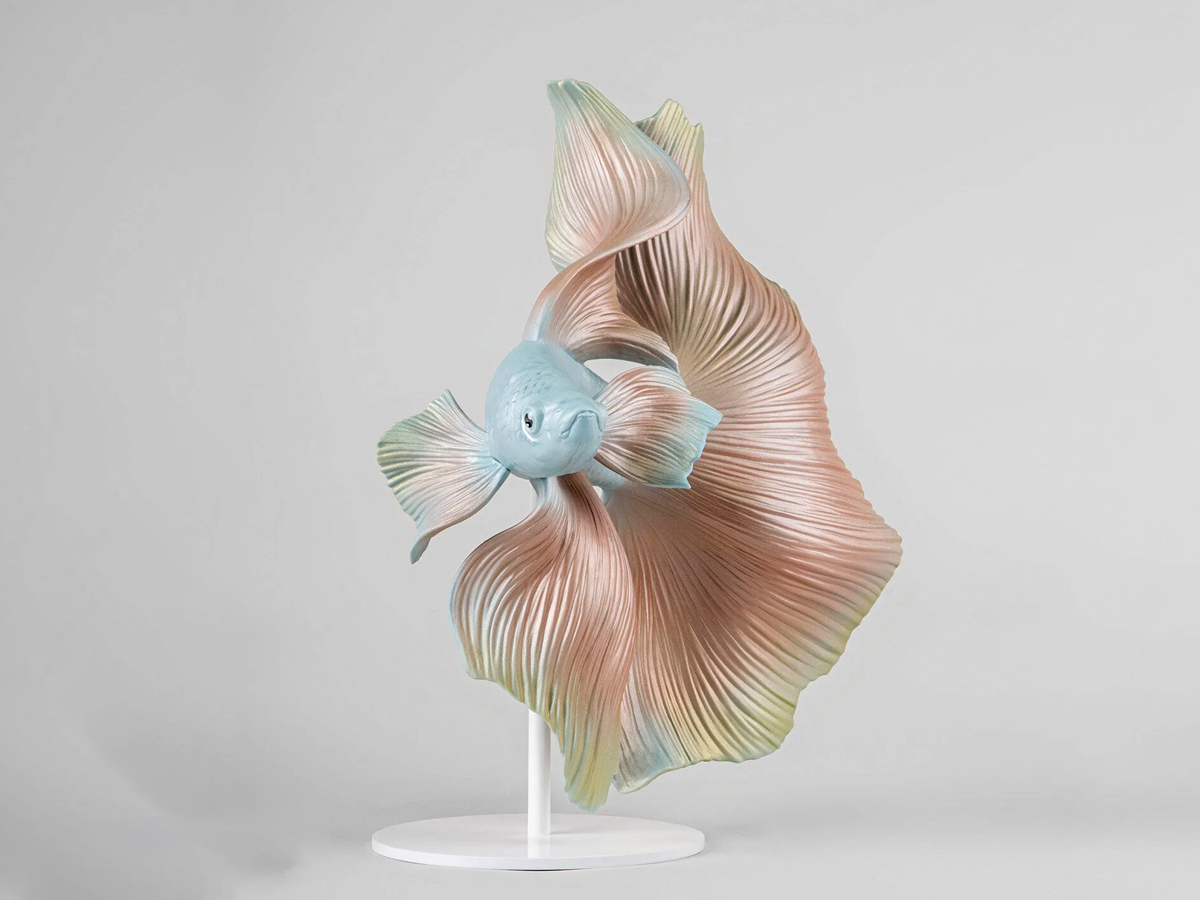 Lladró Betta Fish Right Sculpture