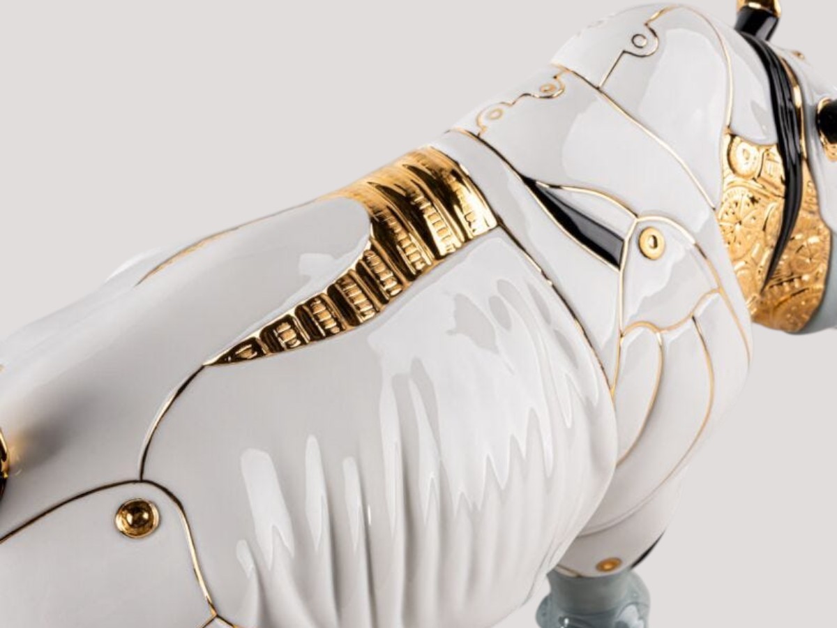 Lladró Cyborg Rhino Sculpture