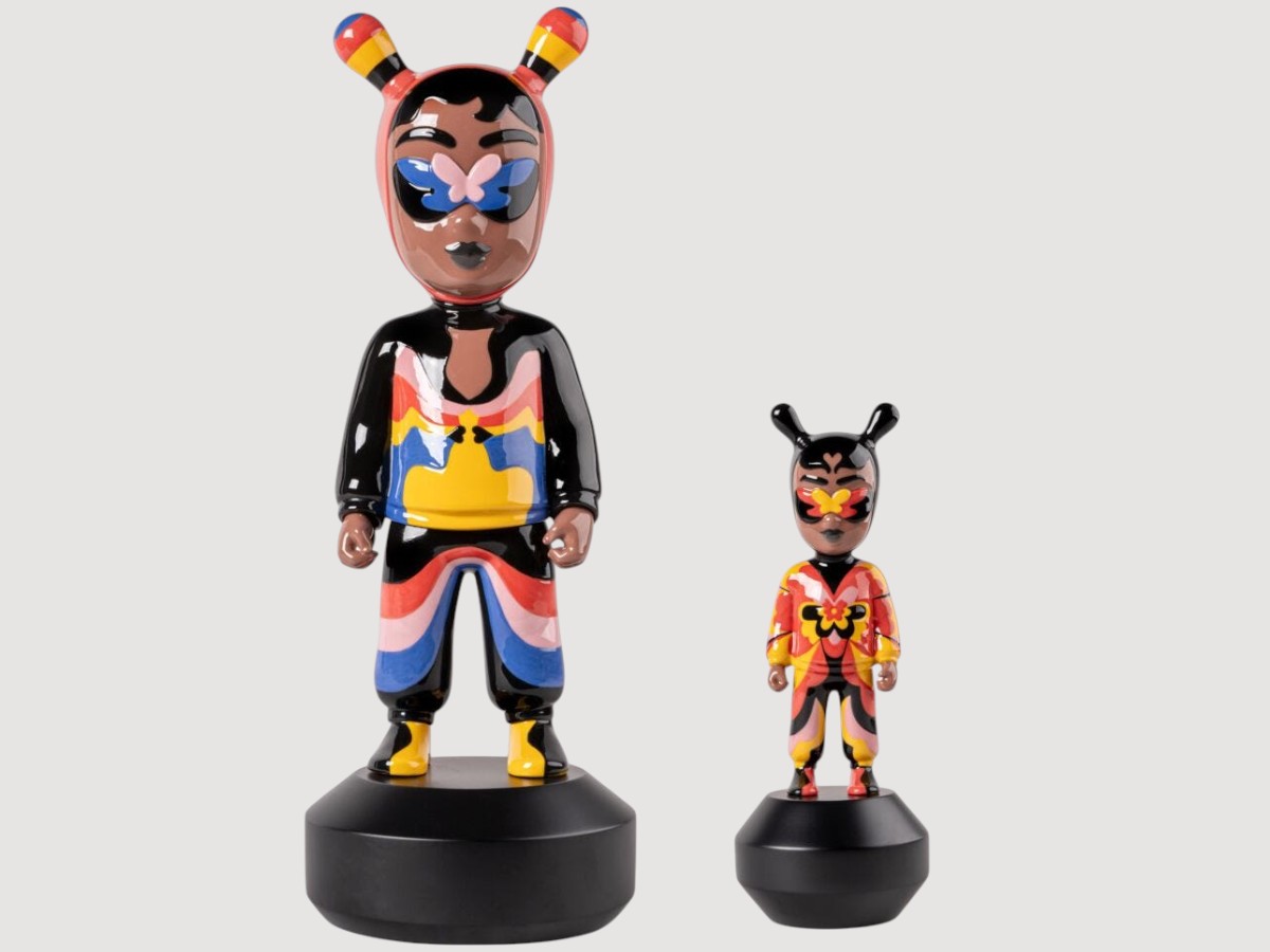Lladró The Guest By Jade Purple Brown Figurine Big Limited Series