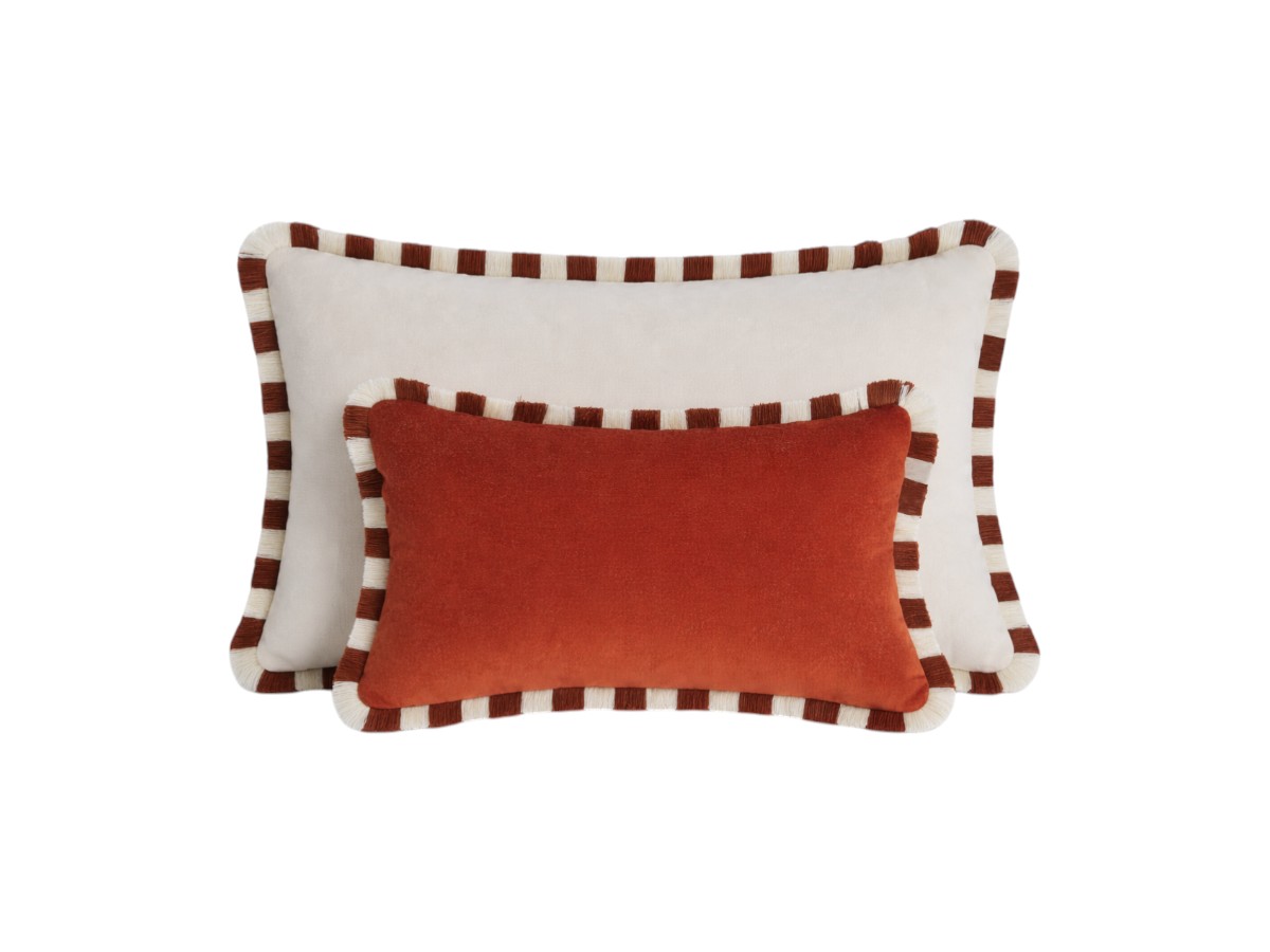 Подушка Lo Decor Bicolor Fringes Couple