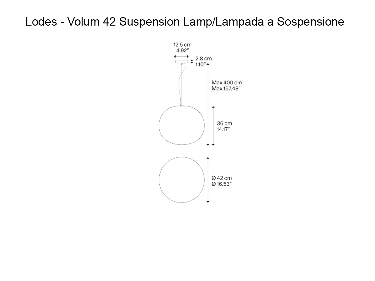 Подвесной светильник Lodes Volum 42