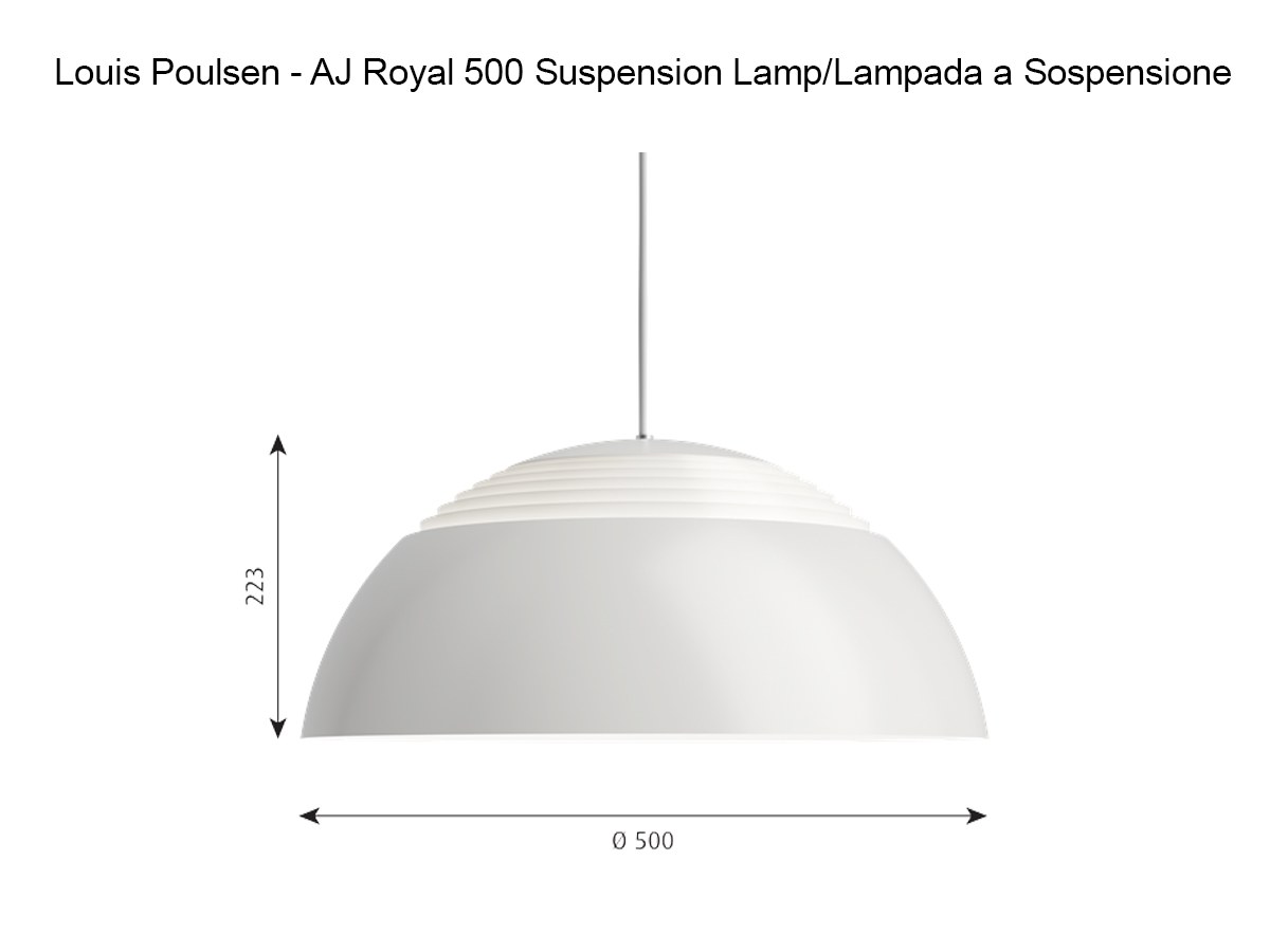 Louis Poulsen Aj Royal 500 Suspension Lamp