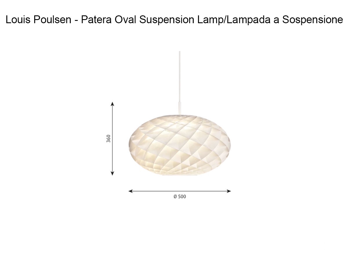 Louis Poulsen Patera Oval Led Suspension Lamp