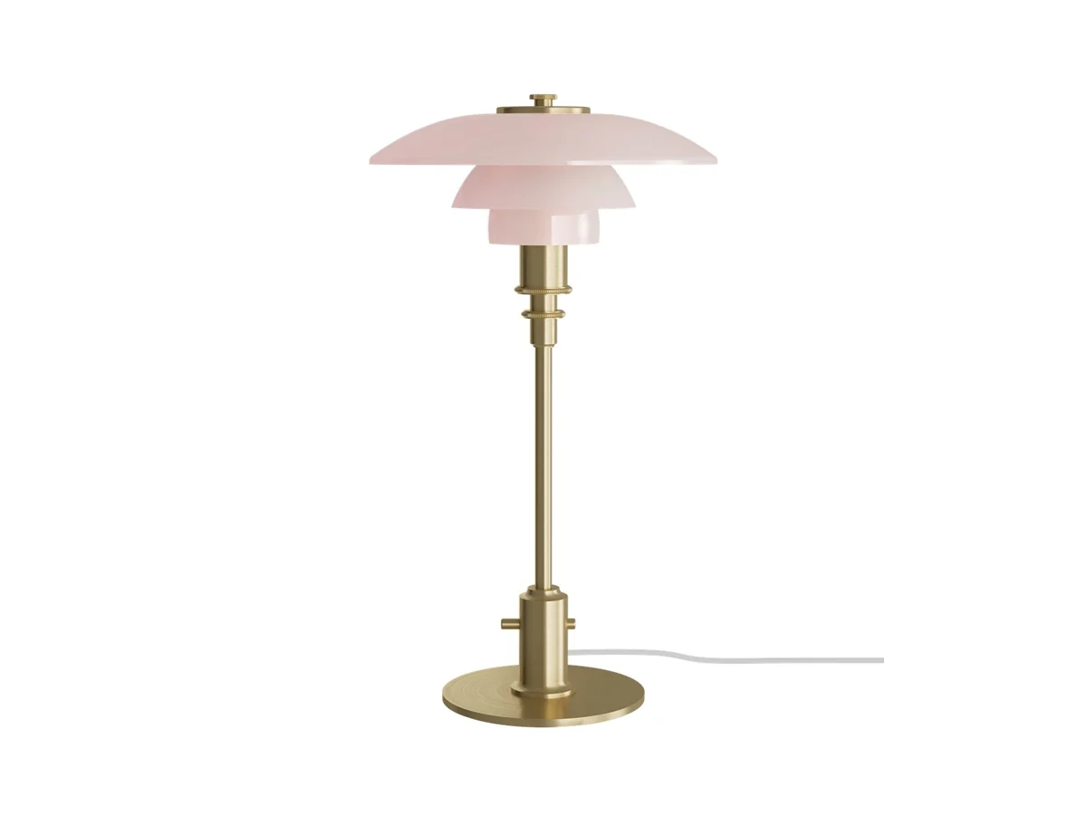 Louis Poulsen Ph 21 Table Lamp Pale Rose Brass