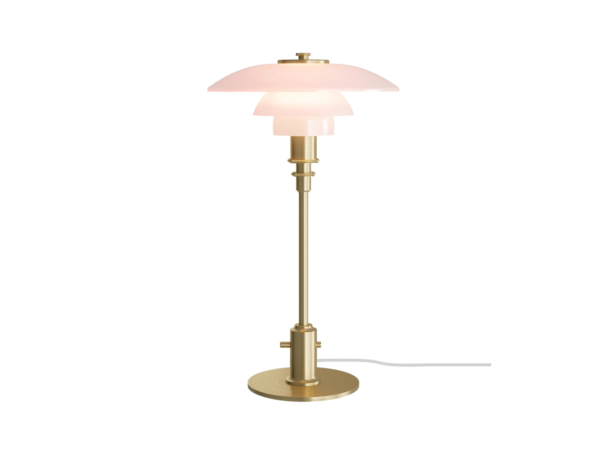 Louis Poulsen Ph 21 Table Lamp Pale Rose Brass
