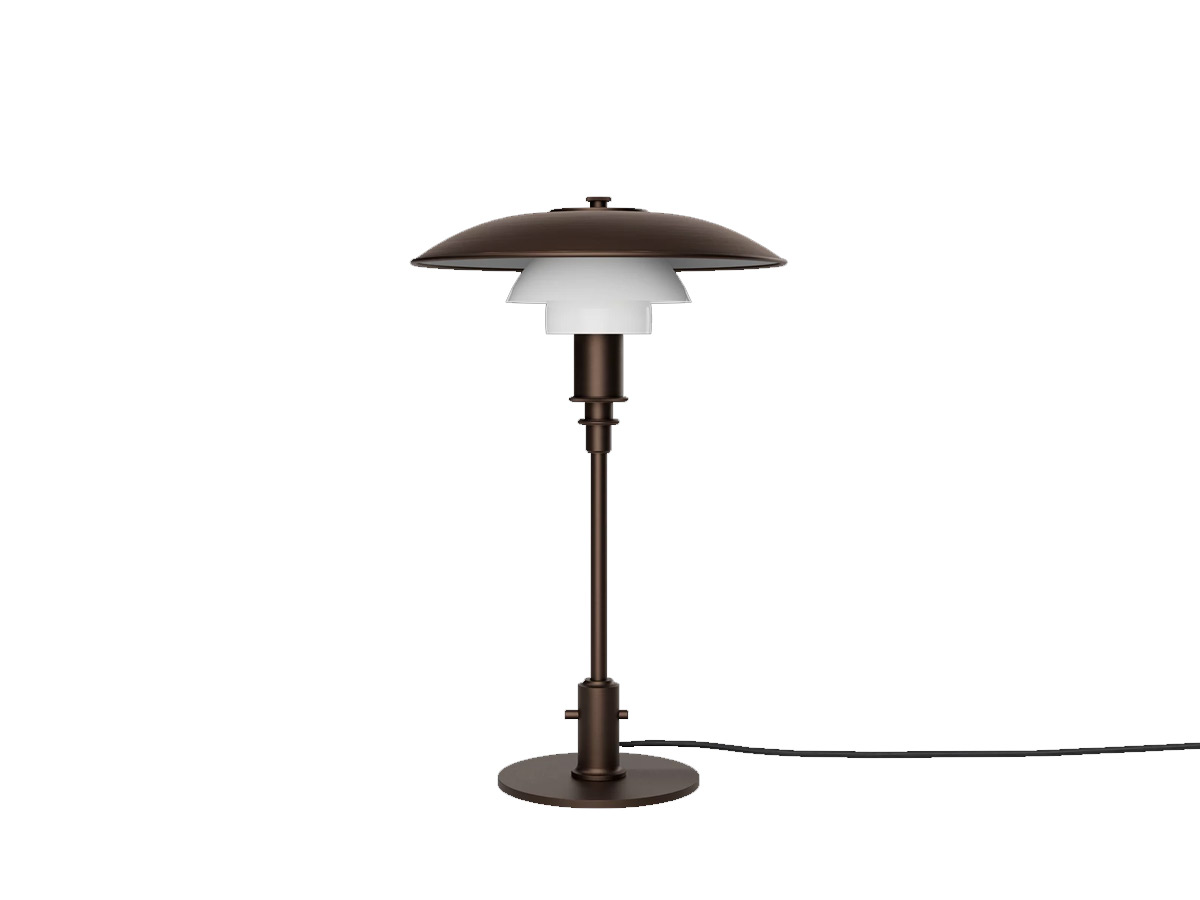 Louis Poulsen Ph 32 Aged Brass Opal Table Lamp