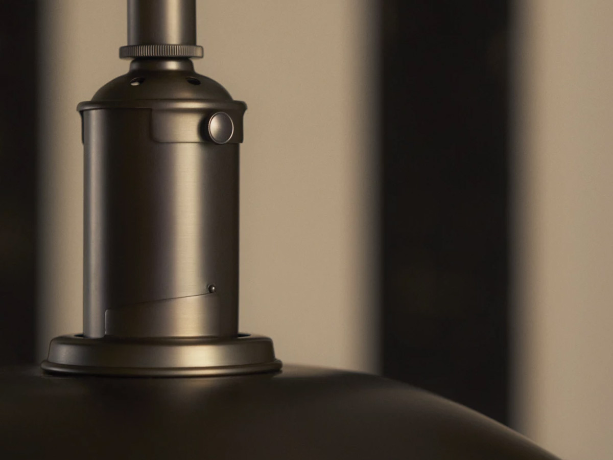 Louis Poulsen Ph 33 Aged Brass Opal Suspension Lamp