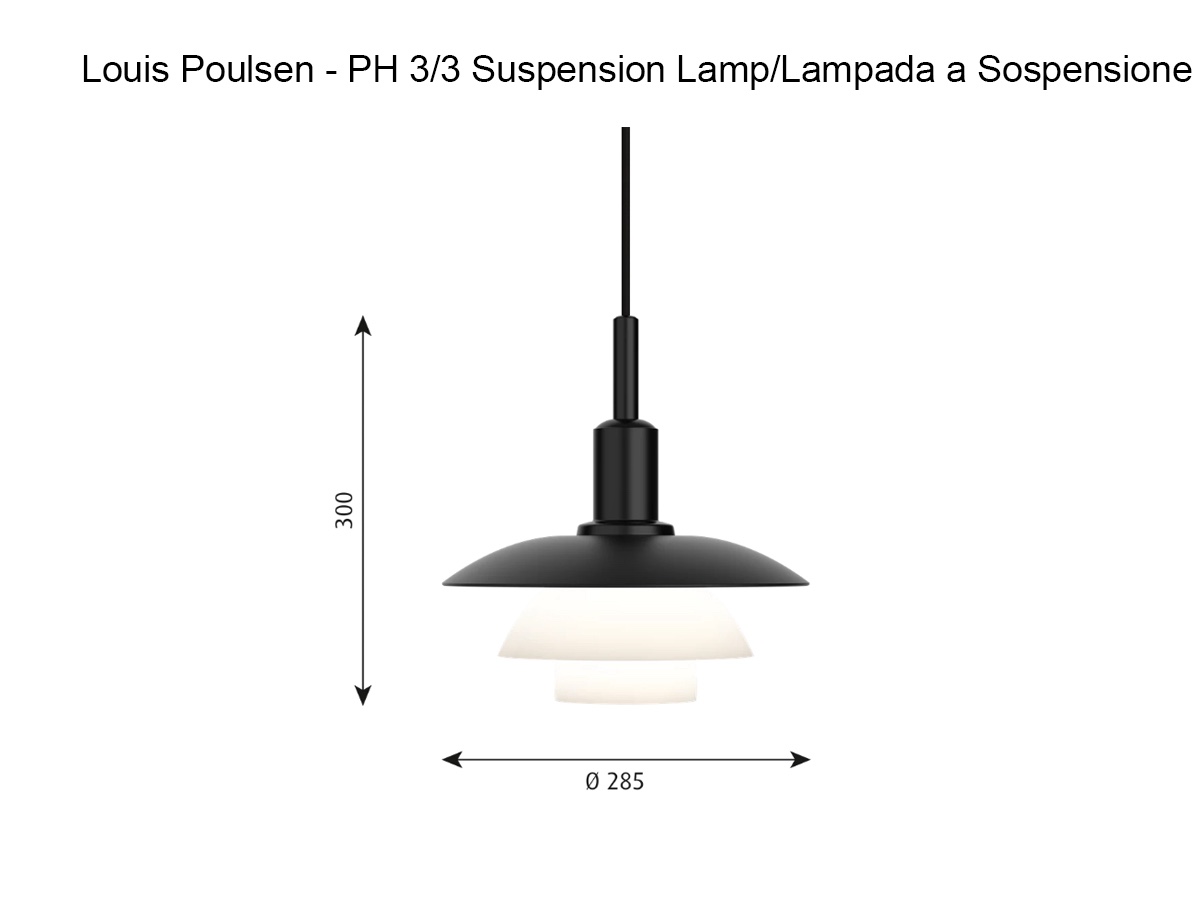 Louis Poulsen Ph 33 Suspension Lamp