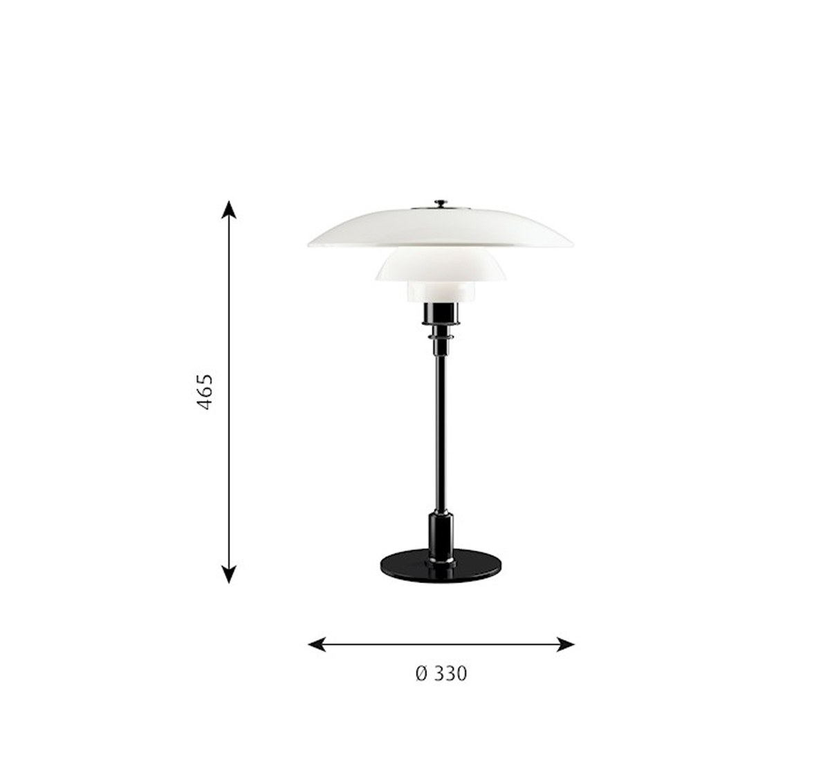 Louis Poulsen Ph 3 2 Glass Table Lamp