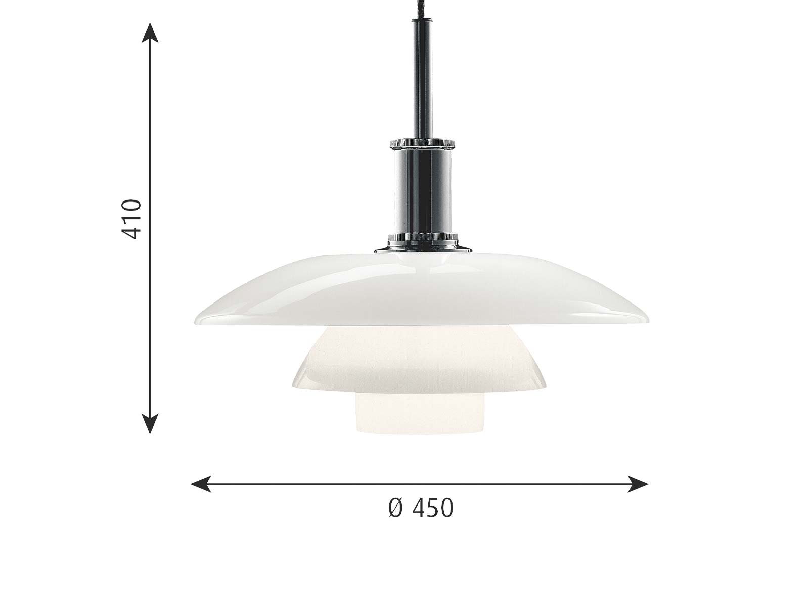 Louis Poulsen Ph 4 1 2 4 Suspension Lamp